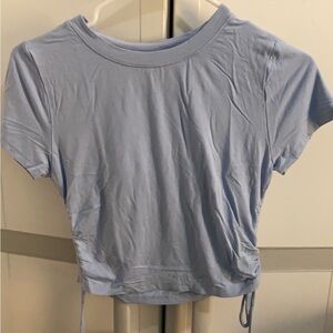 Light blue short sleeve top